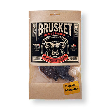 Снэки Брускет (Brusket) Гарам Масала из говядины сыровяленые 40 г