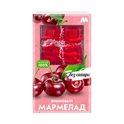 Мармелад без сахара со вкусом вишни
