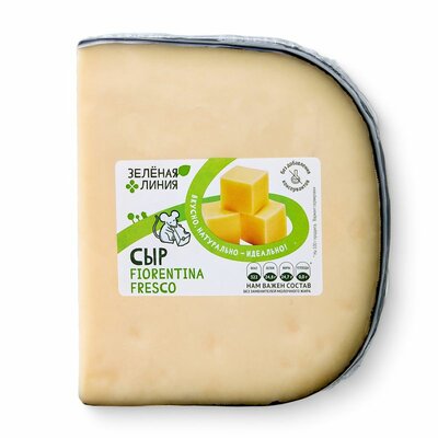 Сыр Зелёная Линия Фиорентина Фреско полутвердый 46% вес