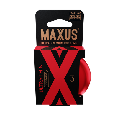 Презервативы Максус (Maxus) Ультратонкие (Ultra Thin) гладкие цвет упаковки в ассортименте 3 шт.
