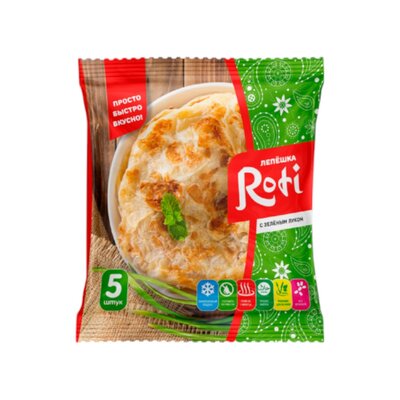 Лепешка Roti с зеленым луком 0,45кг