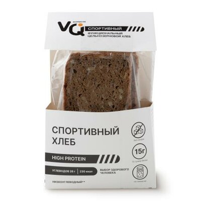 Хлеб цельнозерновой ВК Формула (VQ Формула) Спортивный бездрожжевой в нарезке 250 г