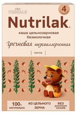 Каша Nutrilak Профессиональные злаки (Pro Cereals) гречневая безмолочная низкоаллергенная с 4 месяцев 200 г