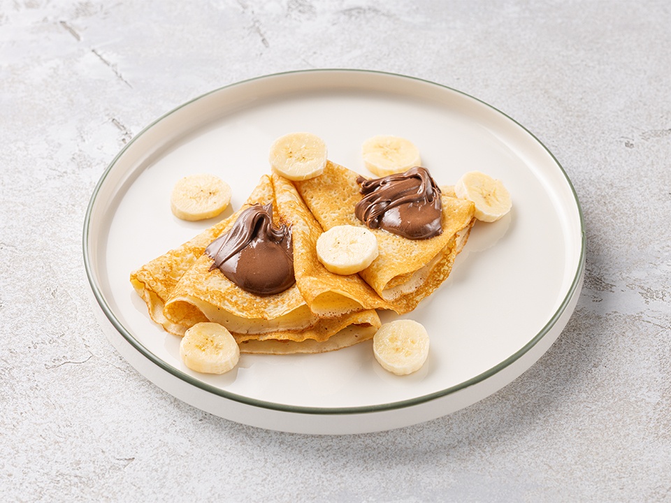 Блинчики с бананом и NUTELLA