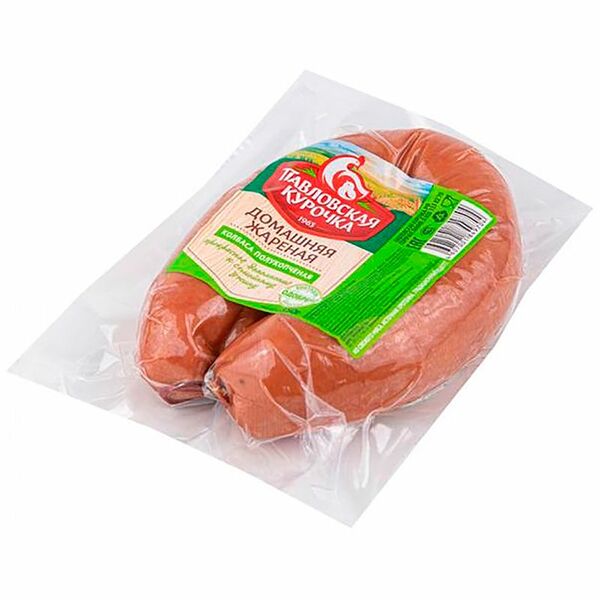 Колбаса полукопчёная Павловская Курочка домашняя жареная