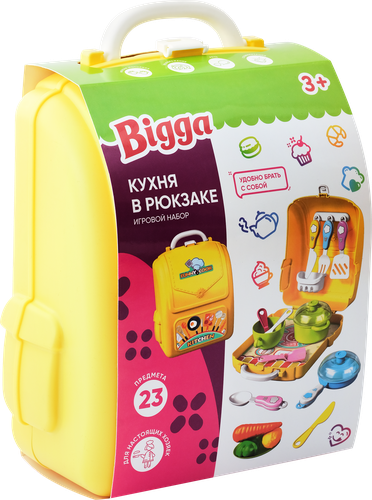 

Набор игровой Bigga Кухня, в рюкзаке, 23 предмета