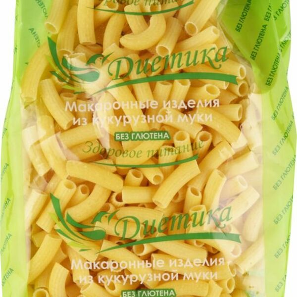 Макаронные изделия из кукурузной муки Трубочка без глютена Диетика