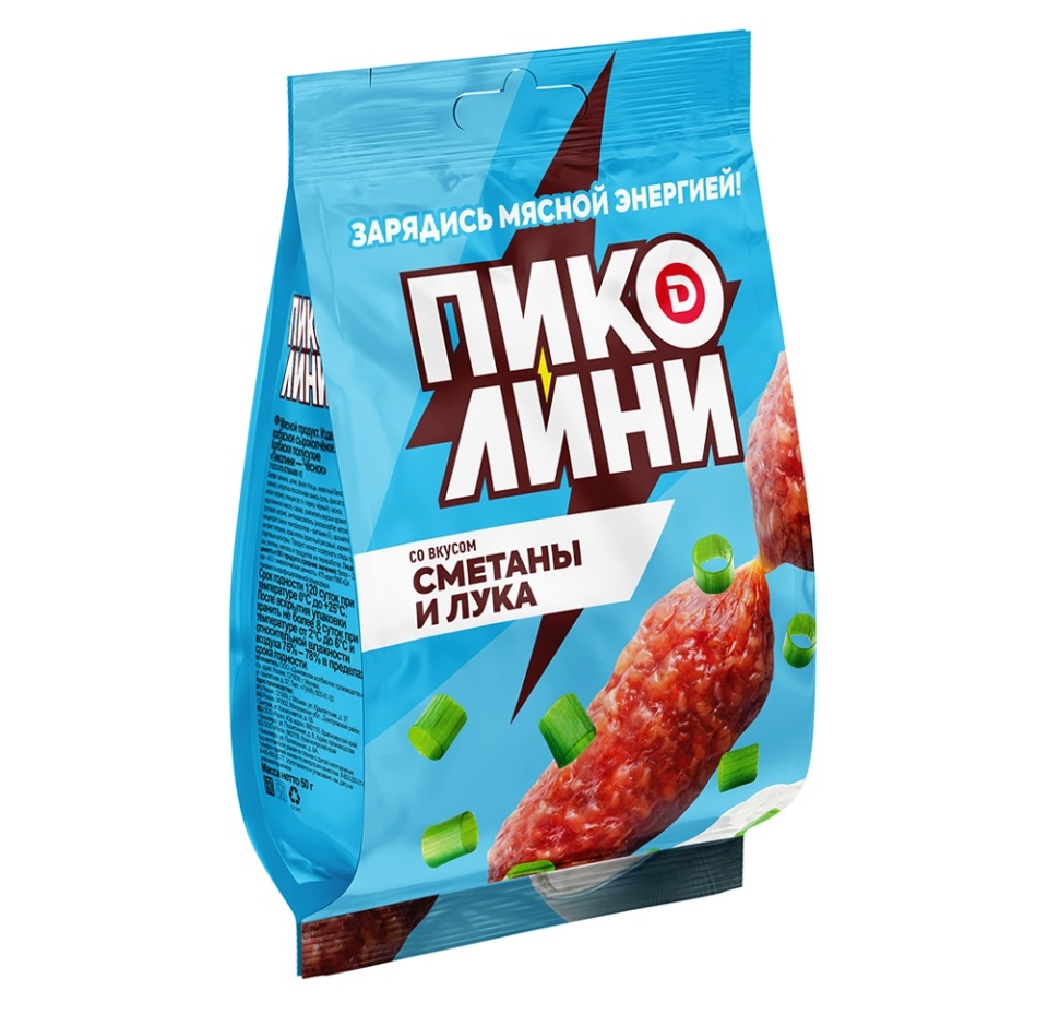 

Колбаски сырокопченые Дымов Пиколини Сметана и лук 50 г