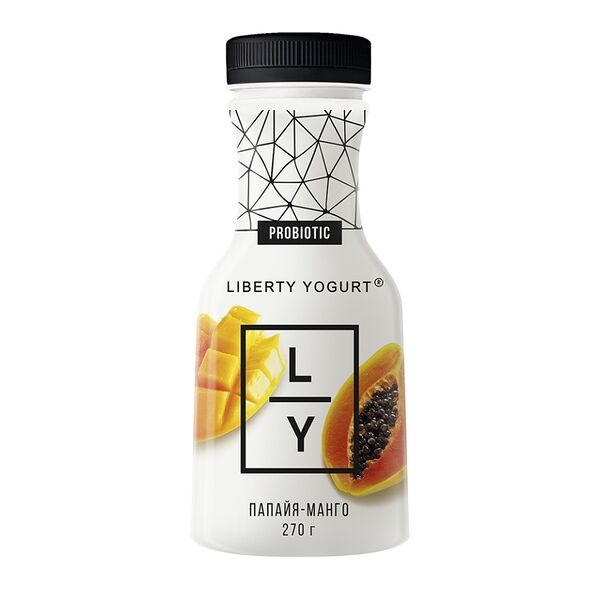 Биойогурт Liberty Yogurt Папайя-Манго с лактобактериями 2% 270г