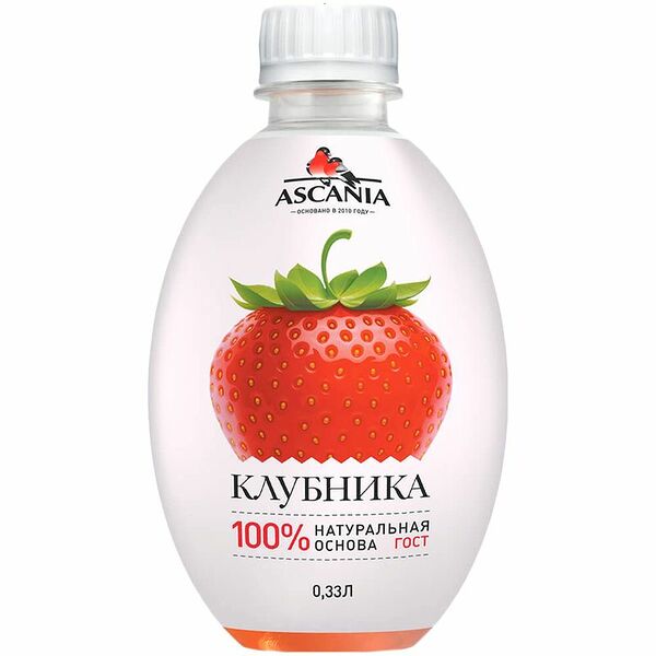 Напиток Ascania Клубника сильногазированный