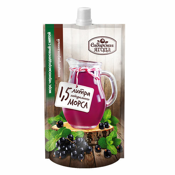 Морс Сибирская ягода Черная смородина концентрированный