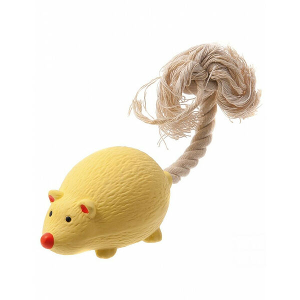Pet Line Игрушка латексная Мышь с канатным хвостом 9 см
