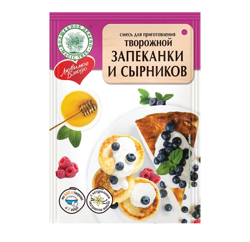 

Смесь для приготовления Волшебное дерево творожной запеканки и сырников 130 г