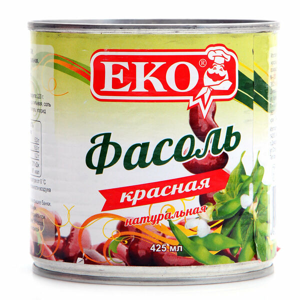 Фасоль красная Eko (Эко) натуральная 400г