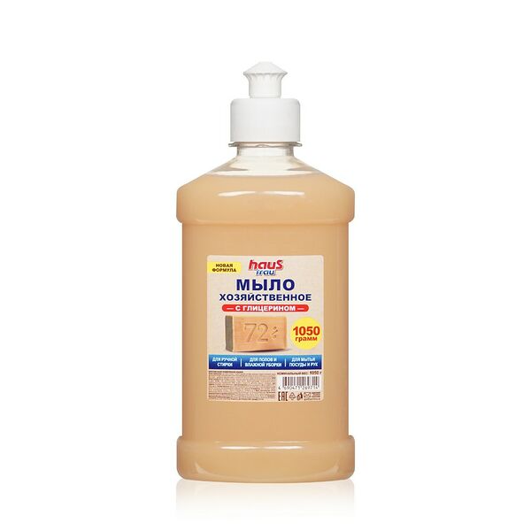 Жидкое мыло Haus Frau хозяйственное с глицерином 1000мл