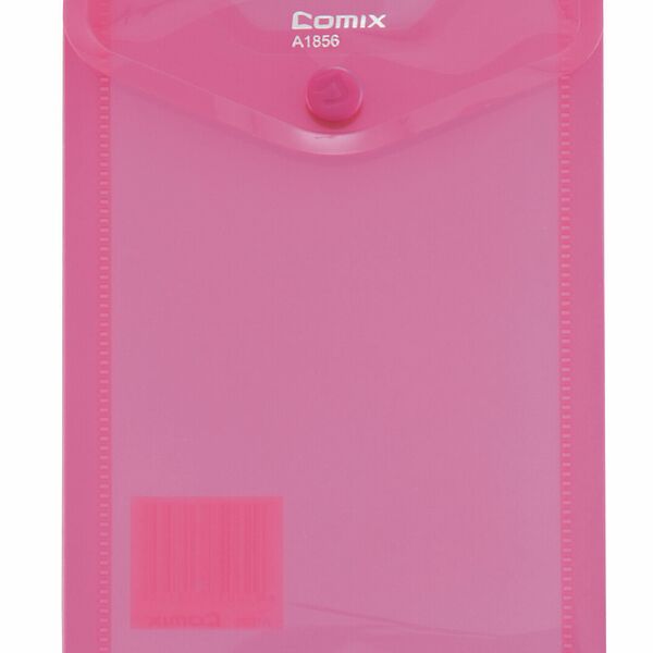 Папка-конверт на кнопке А6 ТМ Comix (Комикс) в ассортименте