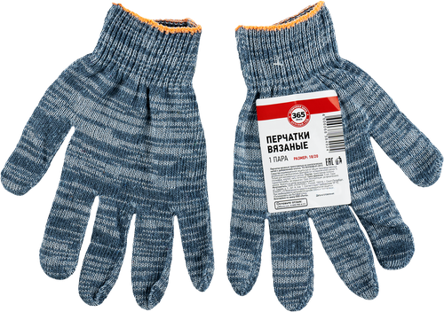 

Перчатки вязаные 365 ДНЕЙ р. 18/20 4 нити класс 10, цвет графит