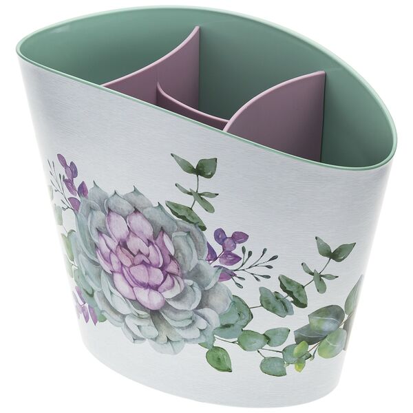 Сушилка для столовых приборов Idea Каменная роза, пластик 21х15.5х11 см