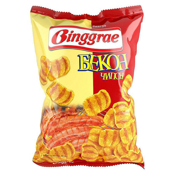 Чипсы Binggrae Бекон, 40 г
