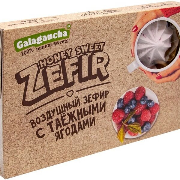 Зефир Galagancha с таежными ягодами 140г