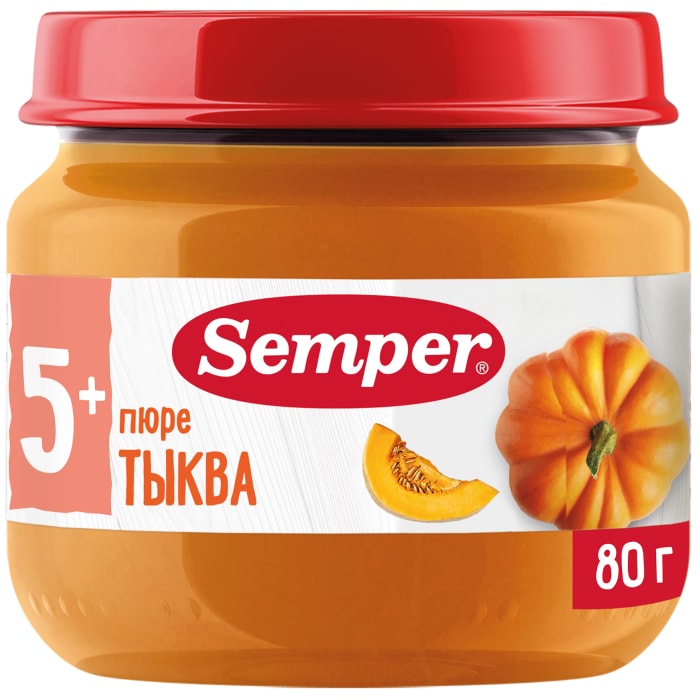 

Пюре Semper Тыква с 5 месяцев 80 г