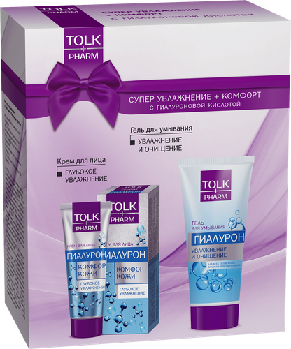 

Набор подарочный женский Tolk Pharm гель для умывания 200 мл + крем для лица 40 мл