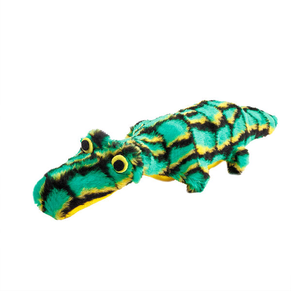 Игрушка для собак Крокодильчик с пищиком и бутылкой 47 см