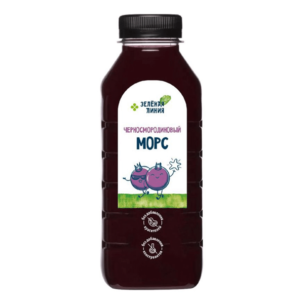 Морс черносмородиновый Зелёная Линия, 1л