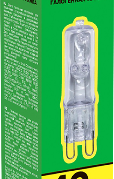 Лампа галогенная старт 40w g9 220v