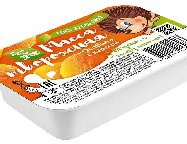 Масса творожная Рамоз Особая с курагой 23%