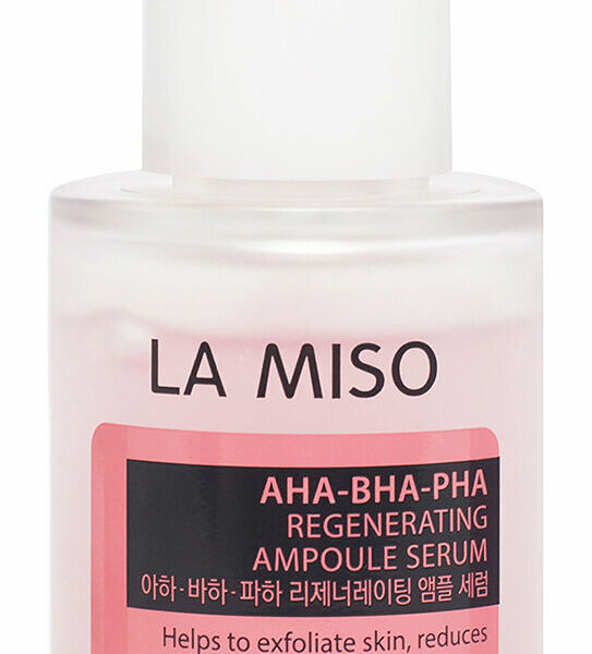 LA MISO Сыворотка для лица обновляющая с кислотами ампульная, 30 мл