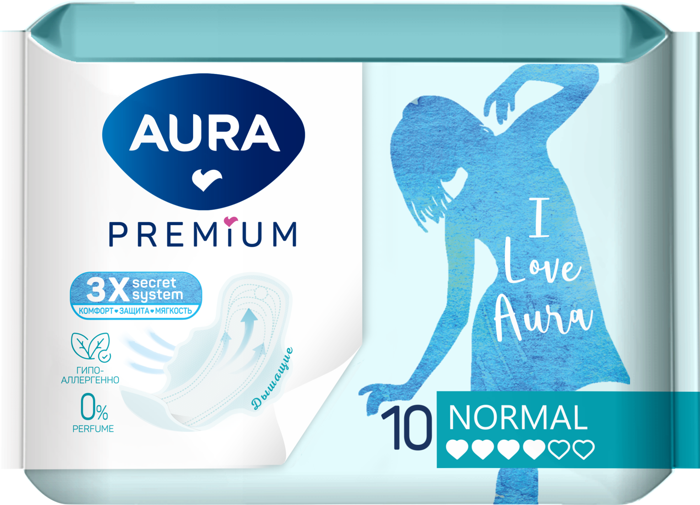 

Прокладки Aura Premium Normal 10 шт.