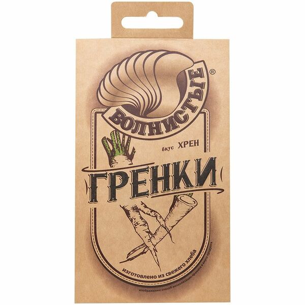 Гренки Волнистые со вкусом хрена, 75г