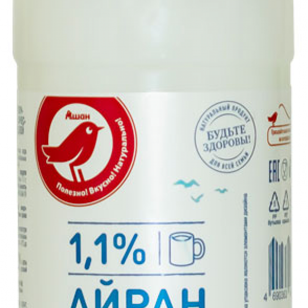 Напиток кисломолочный АШАН Красная птица Айран