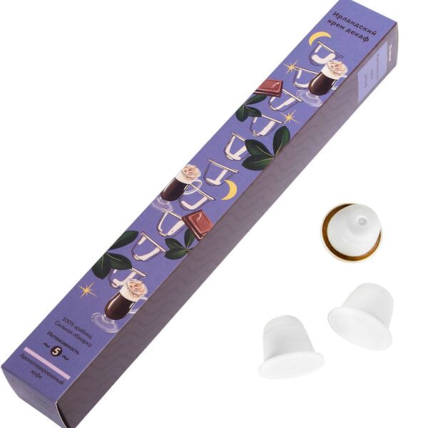 Ирландский крем ДЕКАФ. Набор капсул для кофемашины Nespresso