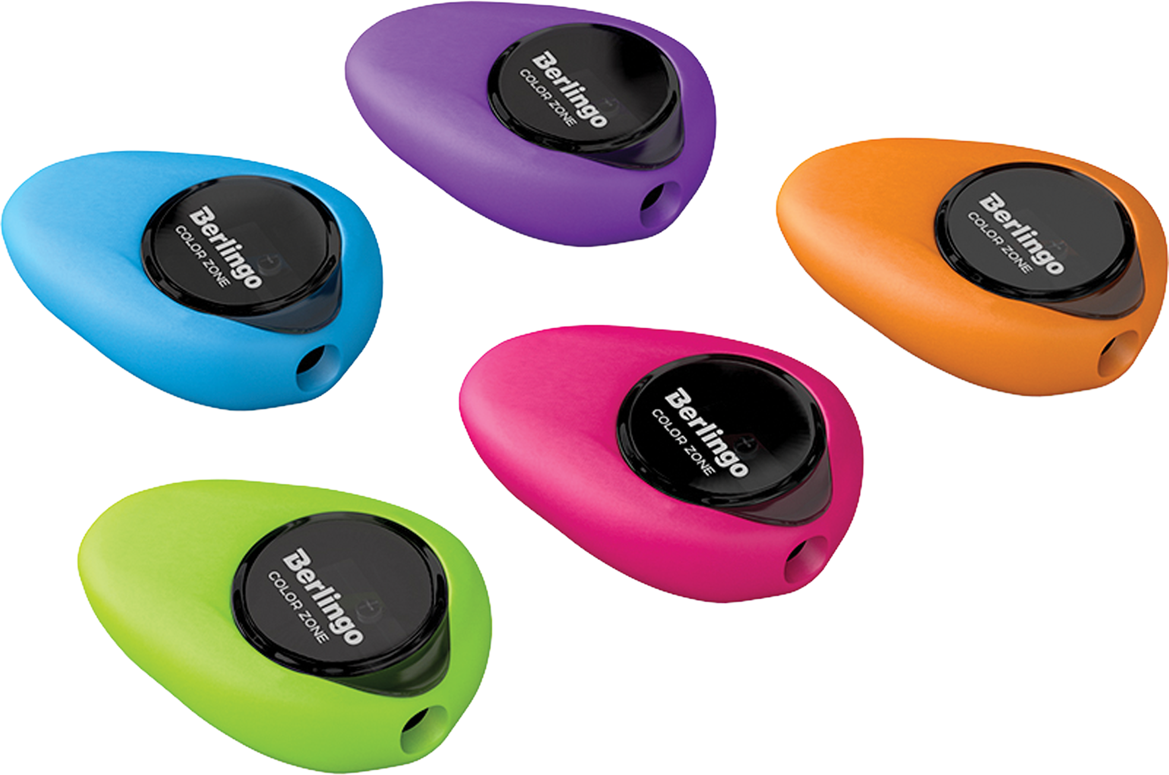

Ластик-точилка BERLINGO Color Zone, 1 отверстие, контейнер, в ассортименте