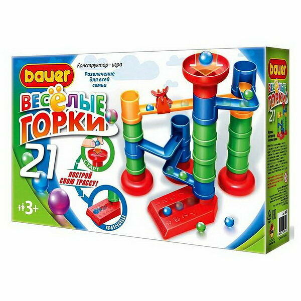 Конструктор Bauer весёлые горки 21 деталь