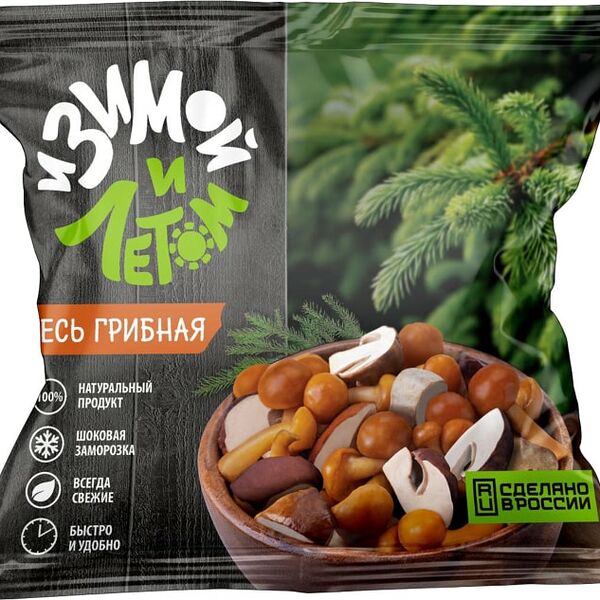 Смесь грибная И Зимой и летом быстрозамороженная 300г