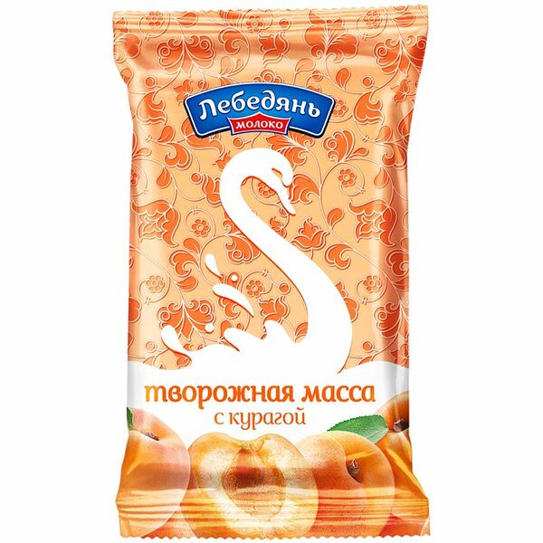 Творожная масса обезжиренная Лебедяньмолоко с курагой