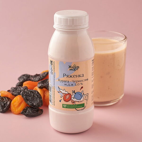 Ряженка курага-чернослив 2%