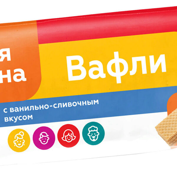 Вафли Моя Цена ванильно-сливочный вкус  185 г