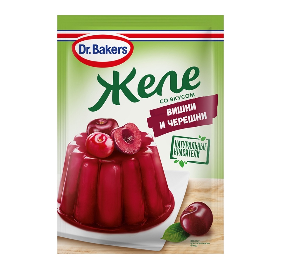

Желе Dr. Bakers со вкусом вишни и черешни 45 г