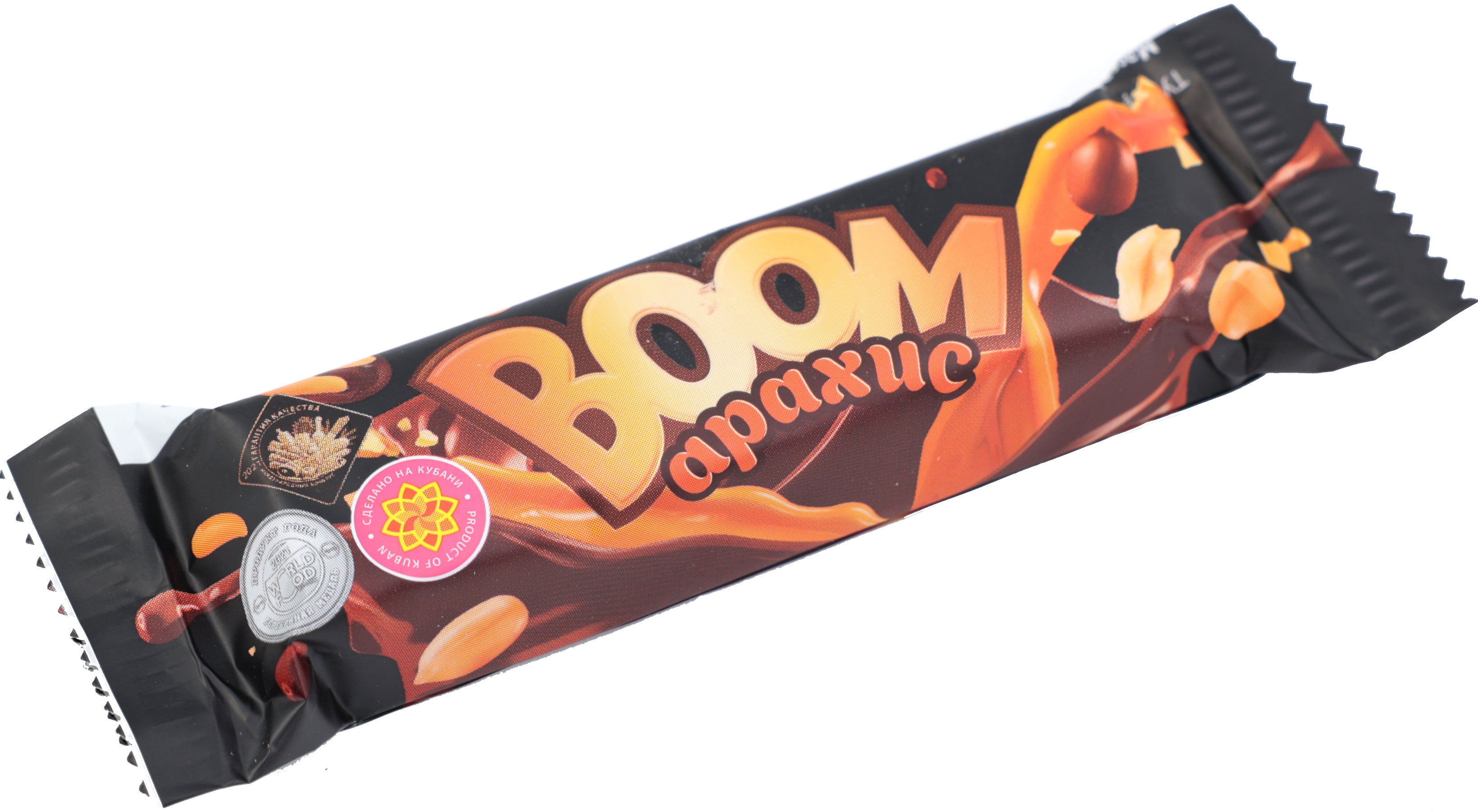 

Батончик Boom глазированный карамель и арахис