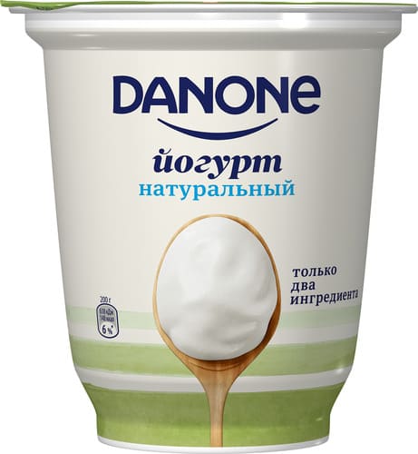 

Йогурт Danone Натуральный 3.3% 350 г
