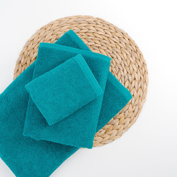 Полотенце махровое Монохром, 100% хлопок, р. 70х140, цвет Изумруд