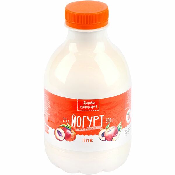 Йогурт Здоровье из предгорья персик 2.5%