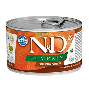Влажный корм для собак Farmina N&D Dog Pumpkin с олениной и тыквой для мелких пород 140г