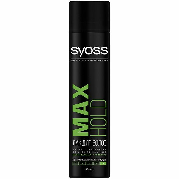 Лак для волос Syoss Max Hold Максимально сильная фиксация