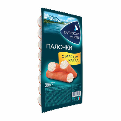 Крабовые палочки "Русское море" с мясом краба