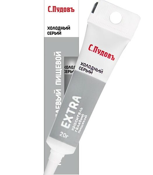 Пищевой краситель С.Пудовъ Холодный серый 20г